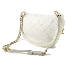 Load image into Gallery viewer, CHANEL Matelasse Crossbody Bag White/Ivory Leather Mouton