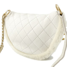 Load image into Gallery viewer, CHANEL Matelasse Crossbody Bag White/Ivory Leather Mouton