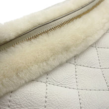 Load image into Gallery viewer, CHANEL Matelasse Crossbody Bag White/Ivory Leather Mouton