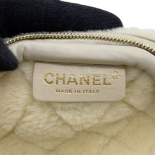 Load image into Gallery viewer, CHANEL Matelasse Crossbody Bag White/Ivory Leather Mouton