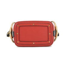 将图像加载到图库查看器中,Chloe Roy 2-Way Bucket Shoulder Bag Red/BlackCHC18WS128A50647 Leather Canvas Size Mini