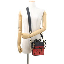 Load image into Gallery viewer, Chloe Roy 2-Way Bucket Shoulder Bag Red/BlackCHC18WS128A50647 Leather Canvas Size Mini