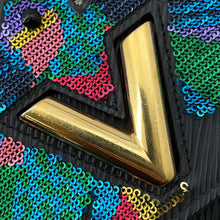 将图像加载到图库查看器中,LOUIS VUITTON Portefeuille・Twist NoirM64798 Epi Leather/Sequins