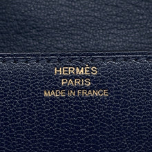 Load image into Gallery viewer, HERMES Chaine d'Ancre Compact Blue Saphir Chevre Myzore Goatskin