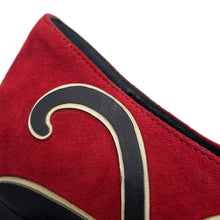 Load image into Gallery viewer, Valentino Garavani Panther Loafers Red/BlackNW1S0D22JHW suede Size 37 1/2