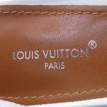 Load image into Gallery viewer, LOUIS VUITTON Trinity Line Heel Sandals White Leather Size 36