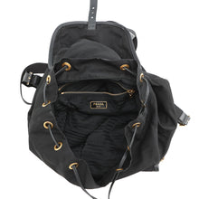 Load image into Gallery viewer, PRADA Triangle With logo Backpack BlackBZ0030 Nylon Leather