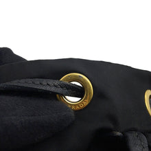 Load image into Gallery viewer, PRADA Triangle With logo Backpack BlackBZ0030 Nylon Leather