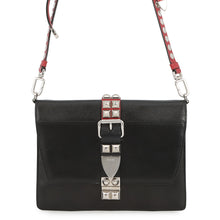 Load image into Gallery viewer, PRADA Electra Studded Shoulder Bag Black1BD120 Leather