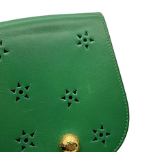 Load image into Gallery viewer, CELINE Star Ball ChainShoulder Bag Green Leather
