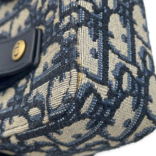 Load image into Gallery viewer, Dior Oblique Jacquard Waist Bag Navy/BeigeS5446CTZQ Canvas Leather Size Mini