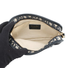将图像加载到图库查看器中,Dior Oblique Quake Clutch Bag Navy/BeigeS5700CTZQ Canvas Leather