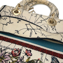 Load image into Gallery viewer, Dior LADY D-LITE 2WAYHandbag White/MulticolorM0565ORHP Canvas Size Medium