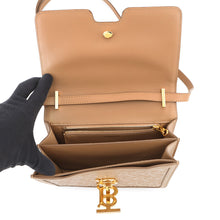 Load image into Gallery viewer, BURBERRY Shoulder Bag Beige Leather