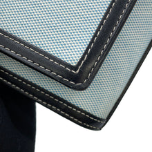 Load image into Gallery viewer, BURBERRY Pocket 2way Handbag Blue/Black8039101 Canvas Leather Size Mini