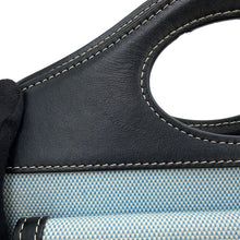 Load image into Gallery viewer, BURBERRY Pocket 2way Handbag Blue/Black8039101 Canvas Leather Size Mini