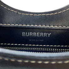 Load image into Gallery viewer, BURBERRY Pocket 2way Handbag Blue/Black8039101 Canvas Leather Size Mini