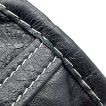 将图像加载到图库查看器中,BALENCIAGA Bazar Shopper Black/White/Blue513988 Leather Size XXS