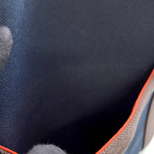 Load image into Gallery viewer, HERMES Sack de Pansage 2-way Tote Navy/Feu Toile Chevrons Canvas