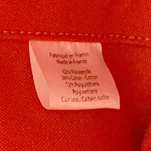 将图像加载到图库查看器中,HERMES Sack de Pansage 2-way Tote Navy/Feu Toile Chevrons Canvas