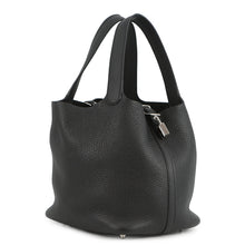 将图像加载到图库查看器中,HERMES Picotin Lock Black Taurillon Clemence Size MM
