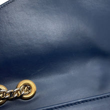 将图像加载到图库查看器中,GUCCI Raja ChainShoulder Navy537241 Leather Size Medium