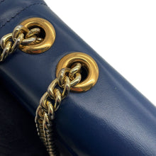 将图像加载到图库查看器中,GUCCI Raja ChainShoulder Navy537241 Leather Size Medium