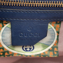 将图像加载到图库查看器中,GUCCI Raja ChainShoulder Navy537241 Leather Size Medium