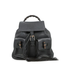 Load image into Gallery viewer, GUCCI Bamboo Backpack Black370833 Leather