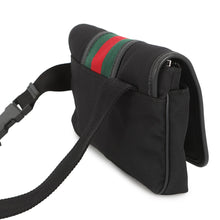 将图像加载到图库查看器中,GUCCI Cherie line Crossbody Bag Black181064 Leather Canvas