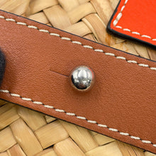 Load image into Gallery viewer, LOEWE Anagram basket bag Orange/Natural327.02NS93 Raffia Leather Size Small