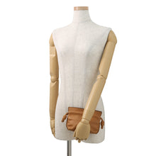 将图像加载到图库查看器中,LOEWE Flamenco Clutch Shoulder Bag BrownA411FC6X01 Leather Size Nano