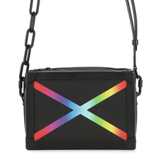将图像加载到图库查看器中,LOUIS VUITTON Soft Trunk Noir/Righe RainbowM30341 Taiga Leather