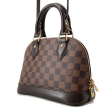 Load image into Gallery viewer, LOUIS VUITTON Alma Brown/RedN41221 Damier Ebene Canvas Size BB