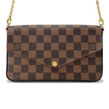 Load image into Gallery viewer, LOUIS VUITTON Felicie Pochette RedN40492 Damier Ebene Canvas