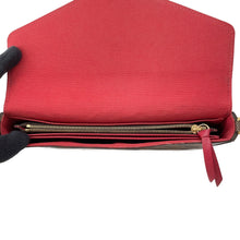 Load image into Gallery viewer, LOUIS VUITTON Felicie Pochette RedN40492 Damier Ebene Canvas
