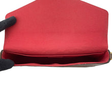 Load image into Gallery viewer, LOUIS VUITTON Felicie Pochette RedN40492 Damier Ebene Canvas