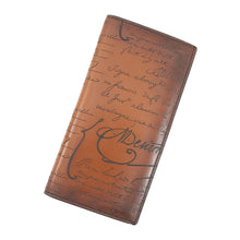 Load image into Gallery viewer, Berluti Calligraphy Espace Flap Long Wallet Brown Leather