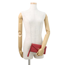 Load image into Gallery viewer, PRADA Saffiano Leather Chain wallet Red1DH057 Leather