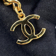 Load image into Gallery viewer, CHANEL CC Logo ChainBelt Black Leather Metal