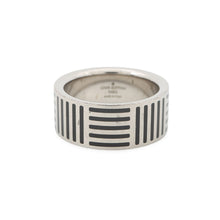 Load image into Gallery viewer, LOUIS VUITTON Bague Damier Colors Ring Size L (Approximately No. 21) SilverM62494 Metal