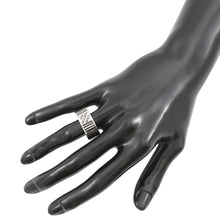 Load image into Gallery viewer, LOUIS VUITTON Bague Damier Colors Ring Size L (Approximately No. 21) SilverM62494 Metal