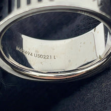 Load image into Gallery viewer, LOUIS VUITTON Bague Damier Colors Ring Size L (Approximately No. 21) SilverM62494 Metal