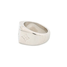 Load image into Gallery viewer, LOUIS VUITTON Signet Ring Monogram Size M (Approximately 20) SilverM62487 Metal