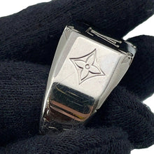 Load image into Gallery viewer, LOUIS VUITTON Signet Ring Monogram Size M (Approximately 20) SilverM62487 Metal