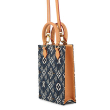 Load image into Gallery viewer, LOUIS VUITTON Since1854 Petite Sac Plat BlueM80288 Monogram / Jacquard