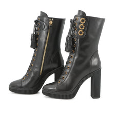 Load image into Gallery viewer, TOD’S lace-up mid-boots BlackXXW64A0X020GOCB999 Leather Size 35