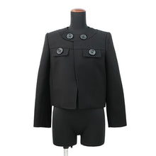 将图像加载到图库查看器中,CELINE Brompton Jacket Size 34 BlackRV045066V Wool 100%
