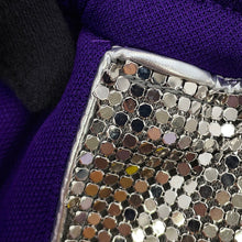 Load image into Gallery viewer, GUCCI Metal Zip Track Pants Size XS(170/74A) Purple/Silver/Yellow740119 Polyester55% Cotton45%