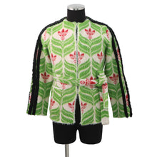 Load image into Gallery viewer, GUCCI Adidas collaboration Trefoil cardigan Size XS(160/84Y) Green/Multicolor717694 Nylon100%